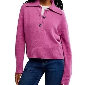 NWT Free People Women's Soft Magenta Sweater Size XS